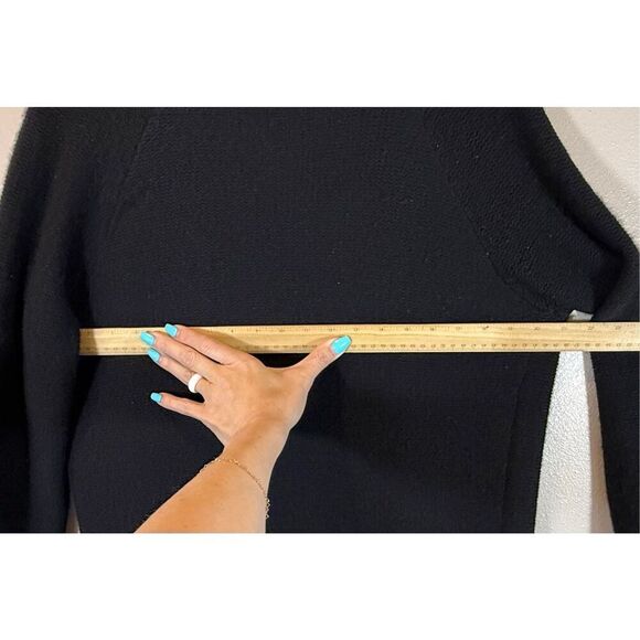 Beryll 100% Cashmere Oversized Open Front Cardigan in Black Women’s Medium - Picture 11 of 12